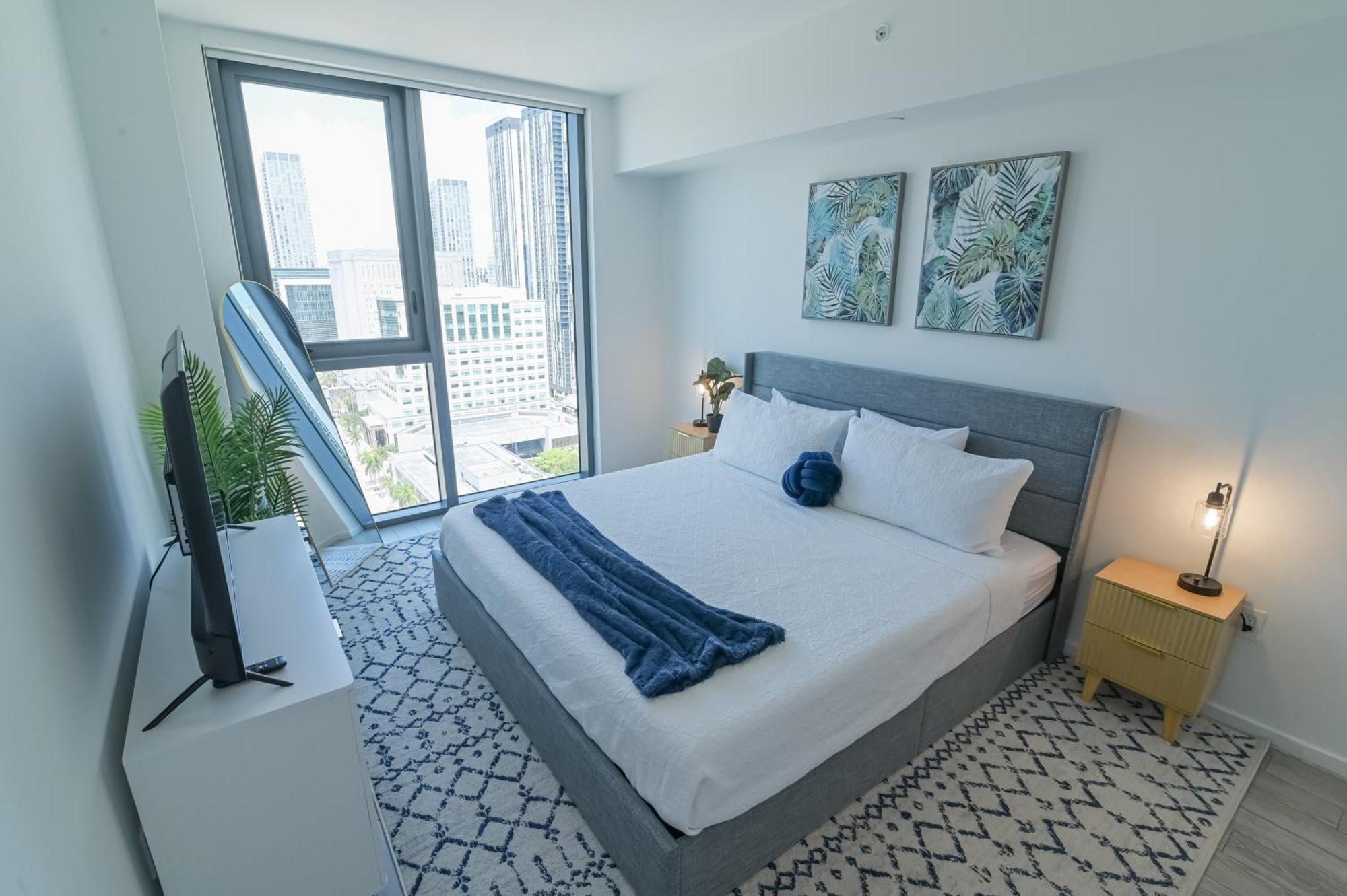 Luxurious King Bed Suite In Downtown Miami Kültér fotó